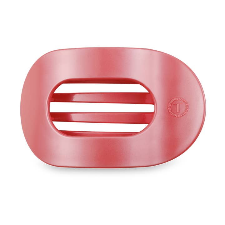 Teleties Calming Coral Flat Hair Clip