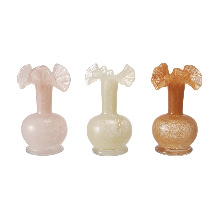 Ruffle Stem Vase