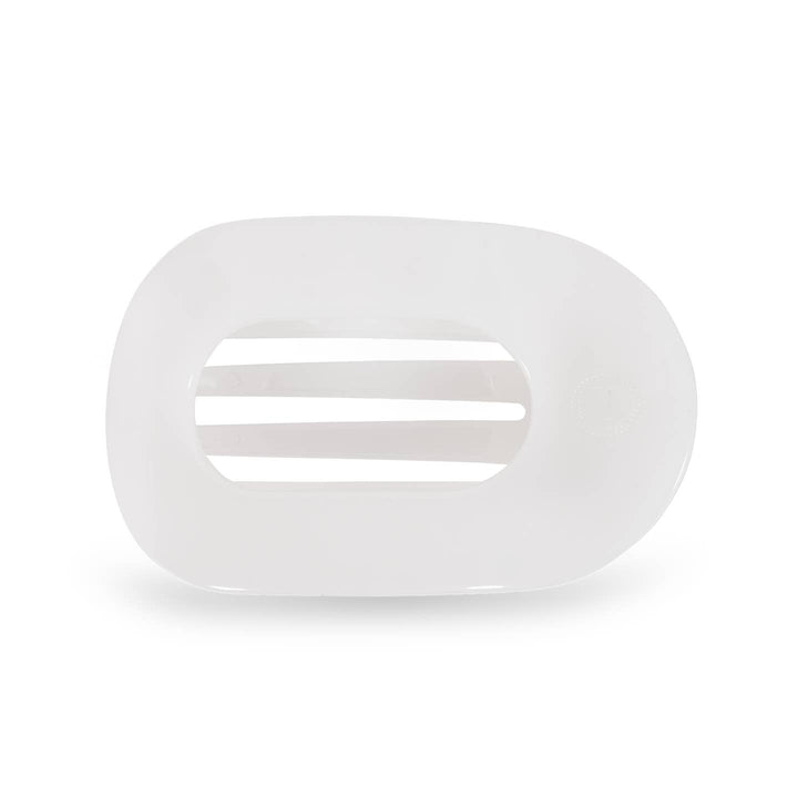 Teleties White Flat Hair Clip