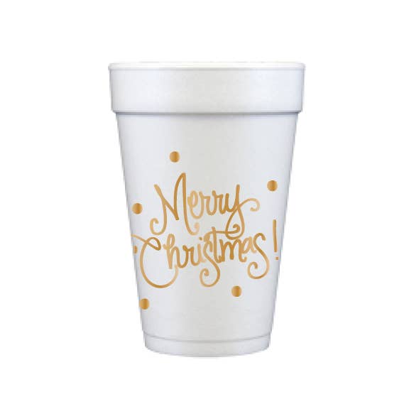 Merry Christmas Polka Dot Cups
