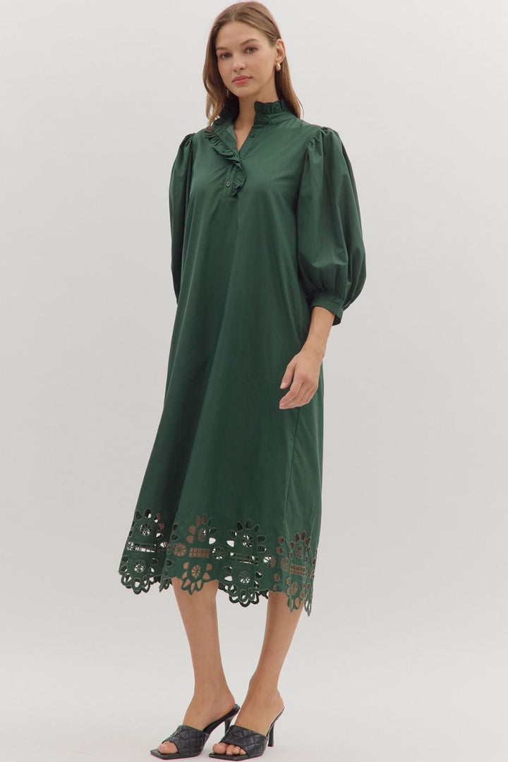 Olive Cut Out Dress