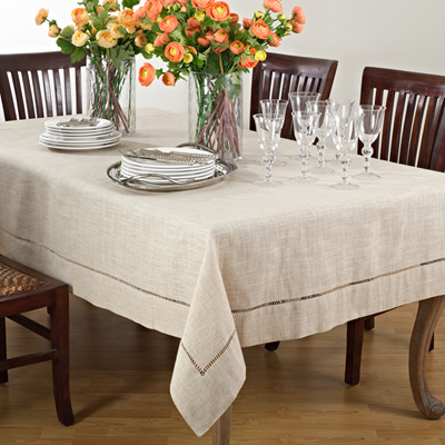 oscana Hemstitched Tablecloth