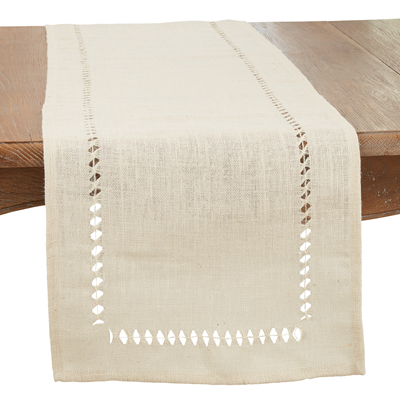 Jute Hemstitch Runner