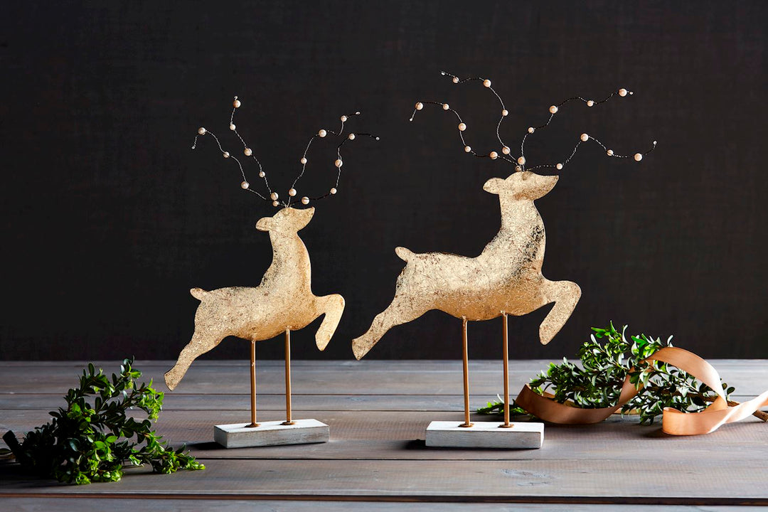 Gold Deer Standing Decor