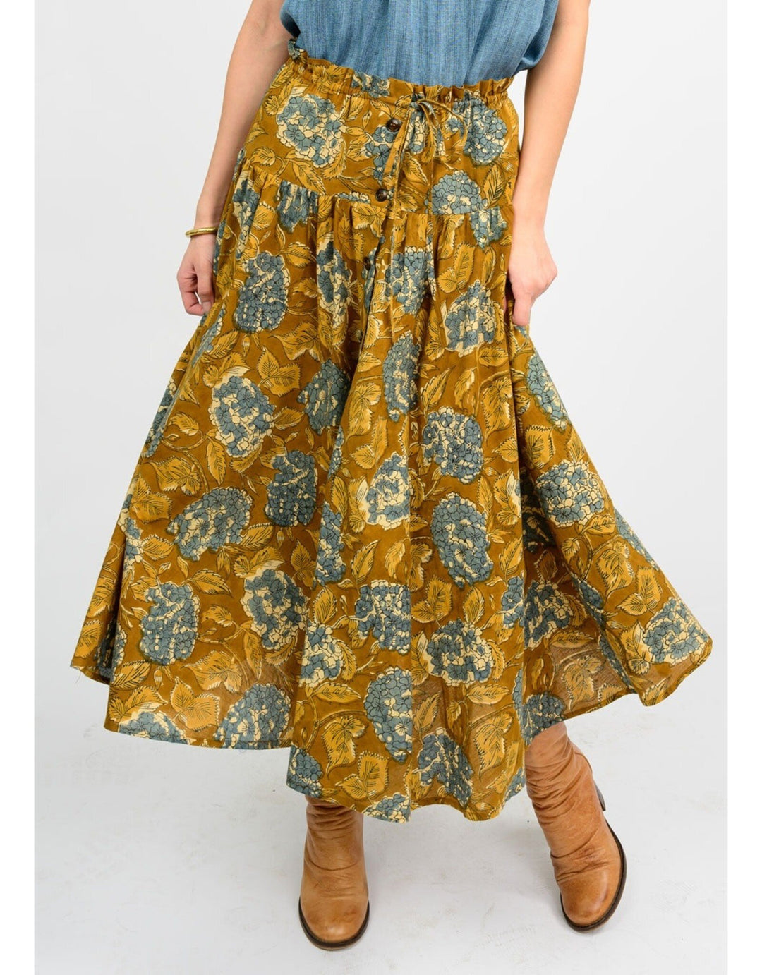 Ivy Jane Hydrangea Button Skirt