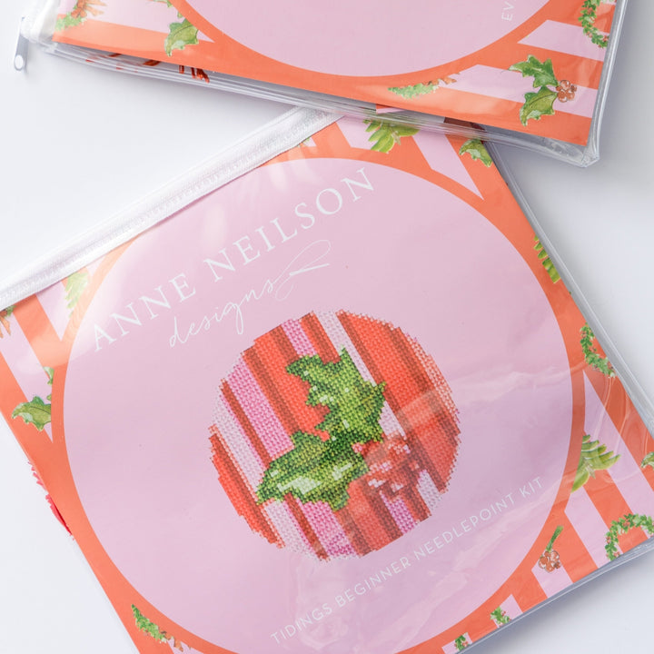 Good Tidings Holly | Beginner Needlepoint Kit