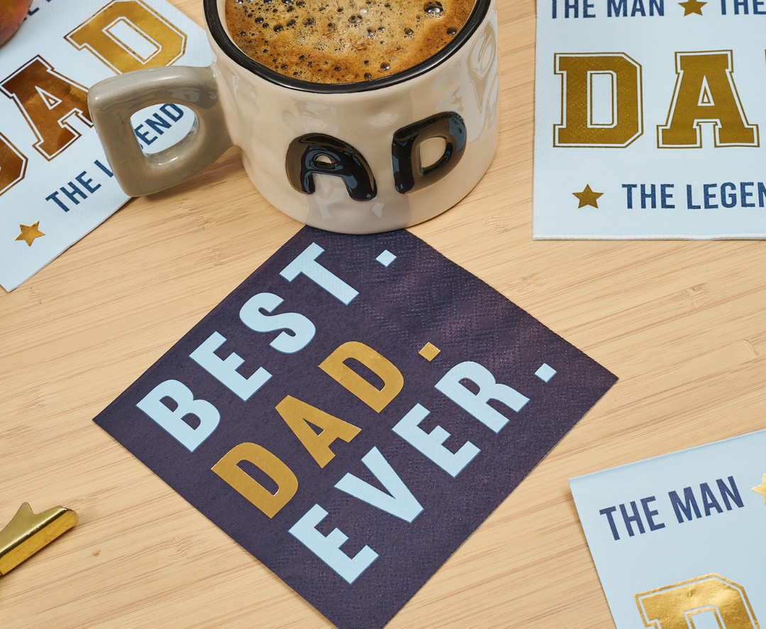 Best Dad Ever Cocktail Napkin