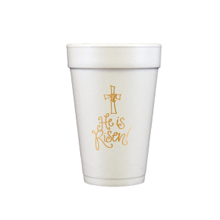 He Is Risen! Styrofoam Cups