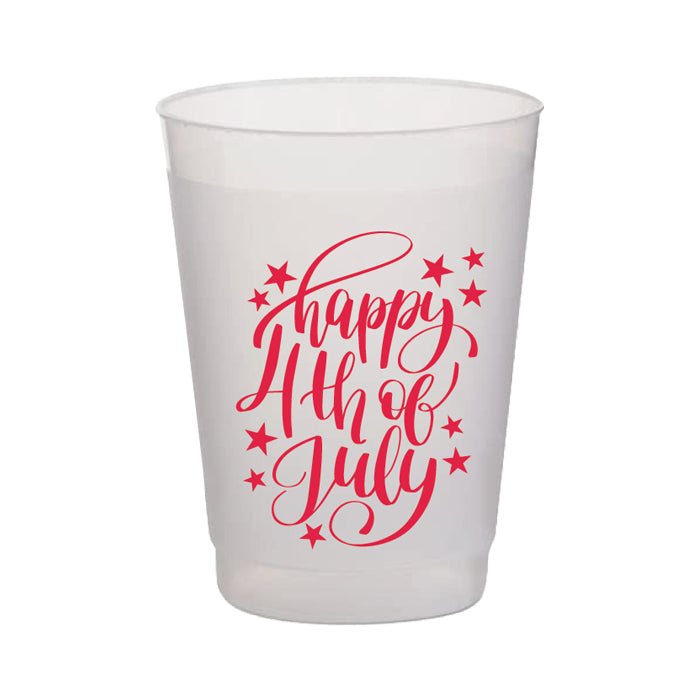 Happy 4th  of July Frost Flex Cup