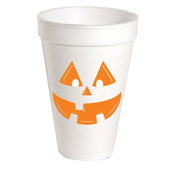 Jack- O-Lantern Styrofoam Cups