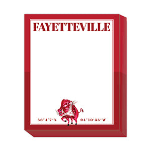 Collegiate Mascot Color Block Notepad
