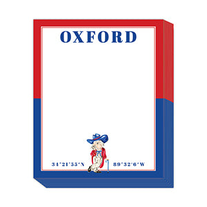 Collegiate Mascot Color Block Notepad