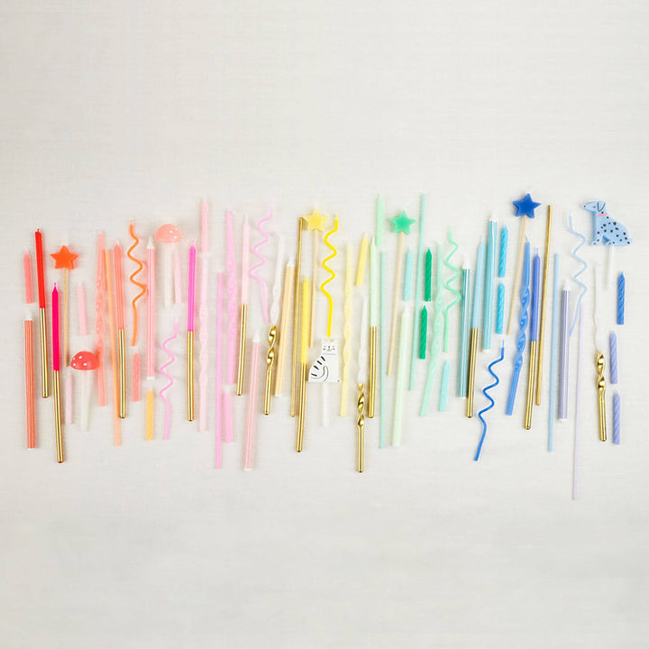 Super Skinny Gold Candles
