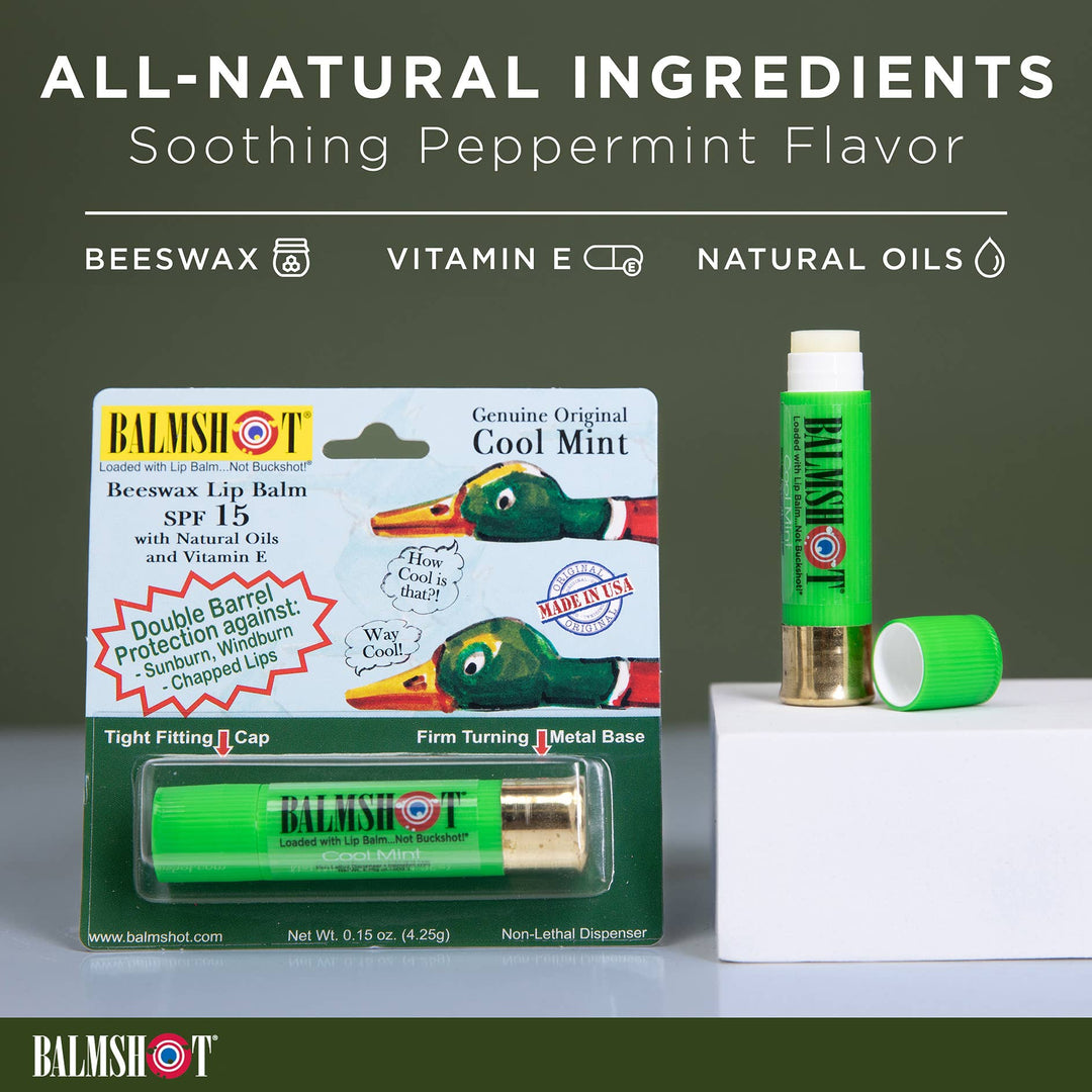 Shotgun Shell Lip Balm | Cool Mint Camo