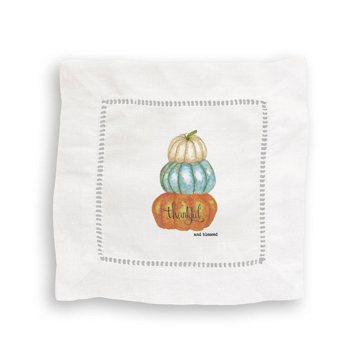 Thankful and Blessed Pumpkin Tea Towel