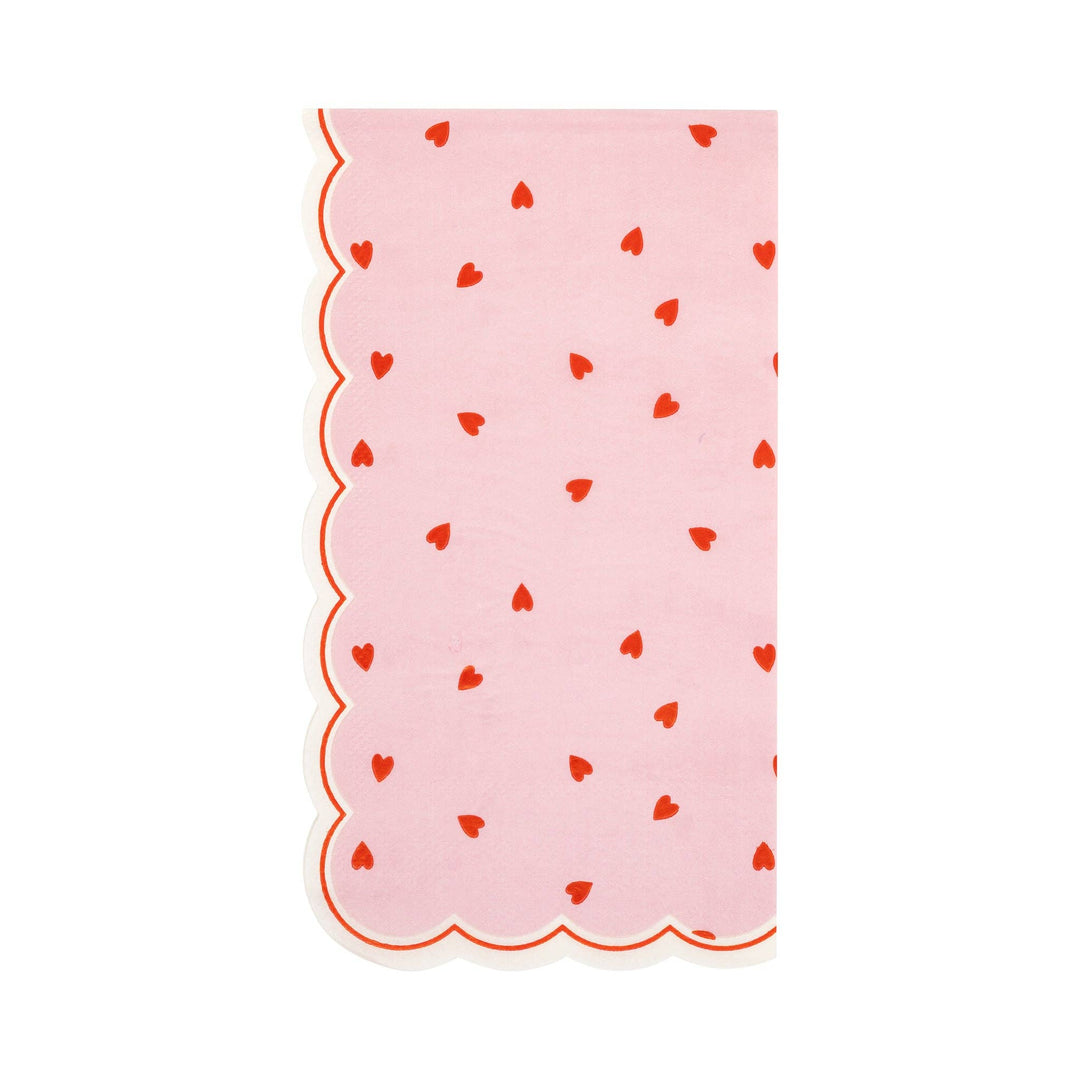 Scattered Hearts Dinner Napkin