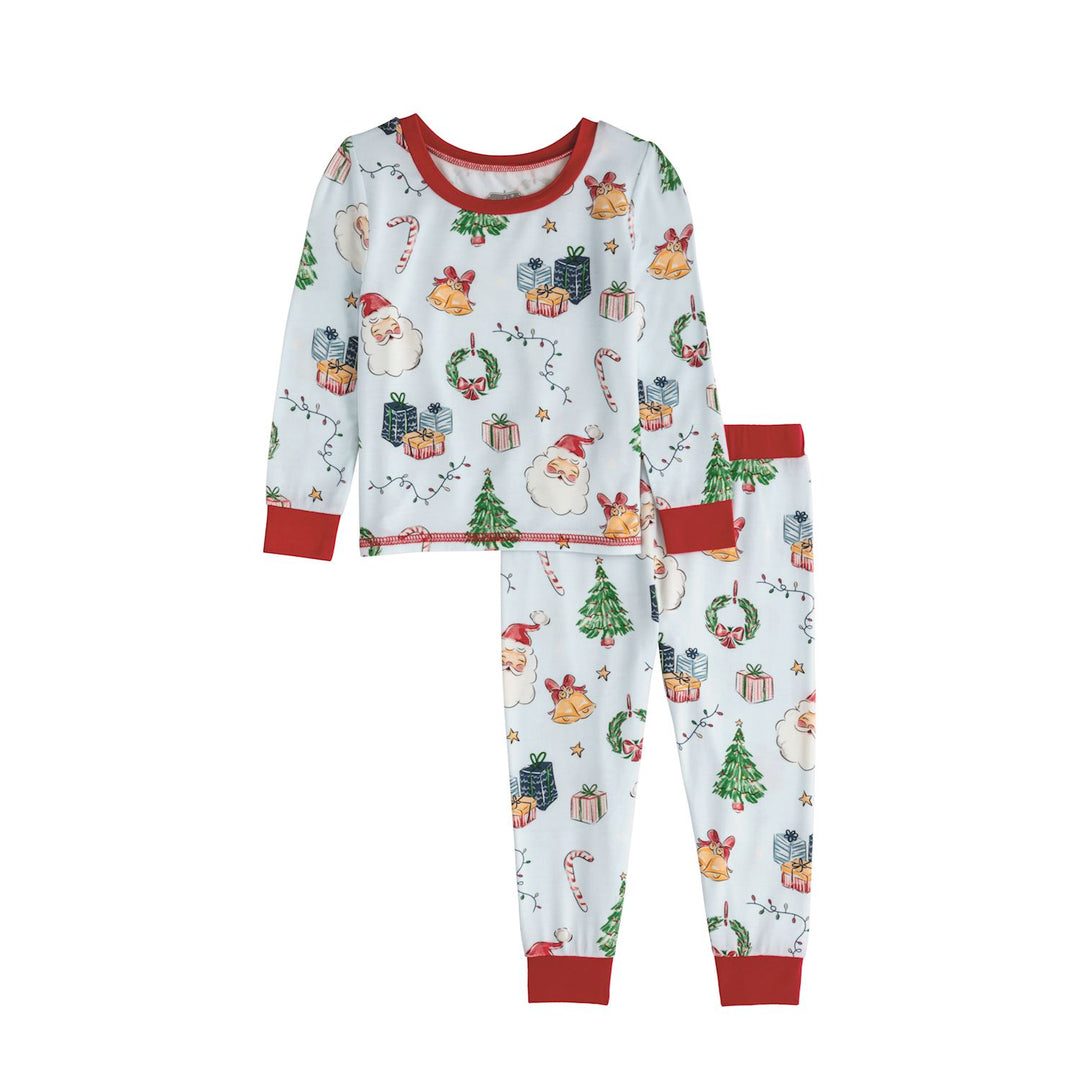 Cutie Pie Christmas Pj Set | Pink &amp; Blue