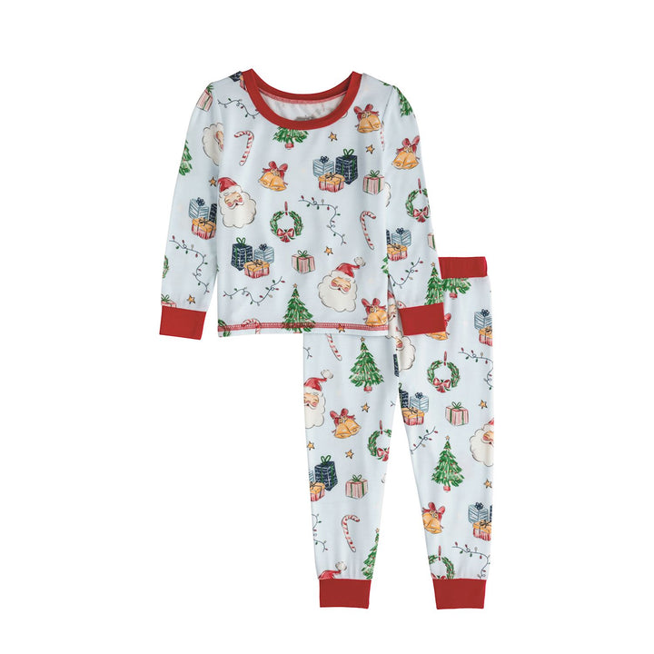 Cutie Pie Christmas Pj Set | Pink &amp; Blue