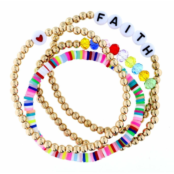 Girls Sweet Stacked Bracelet