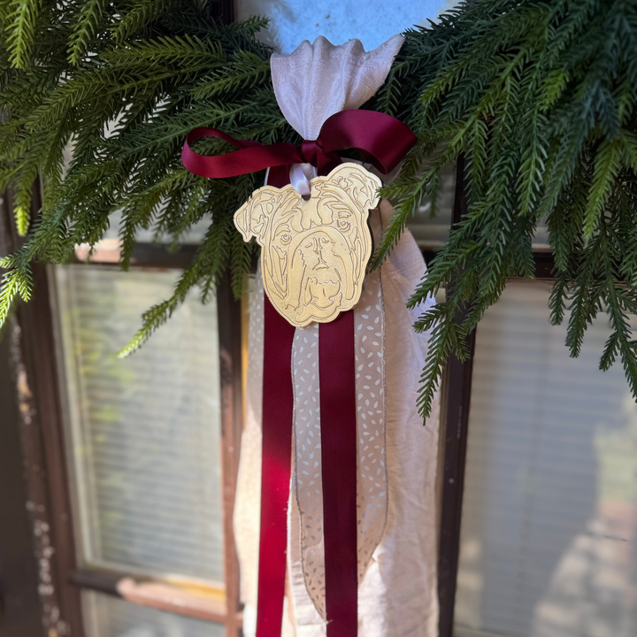 Bulldog Gold Ornament