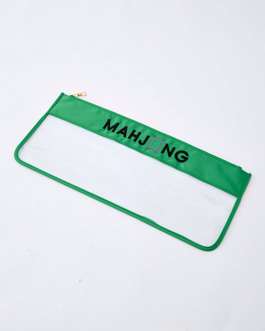 Green Stitched Mahjong Bag