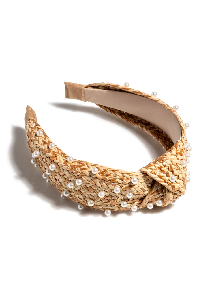 Knotted Straw Headband