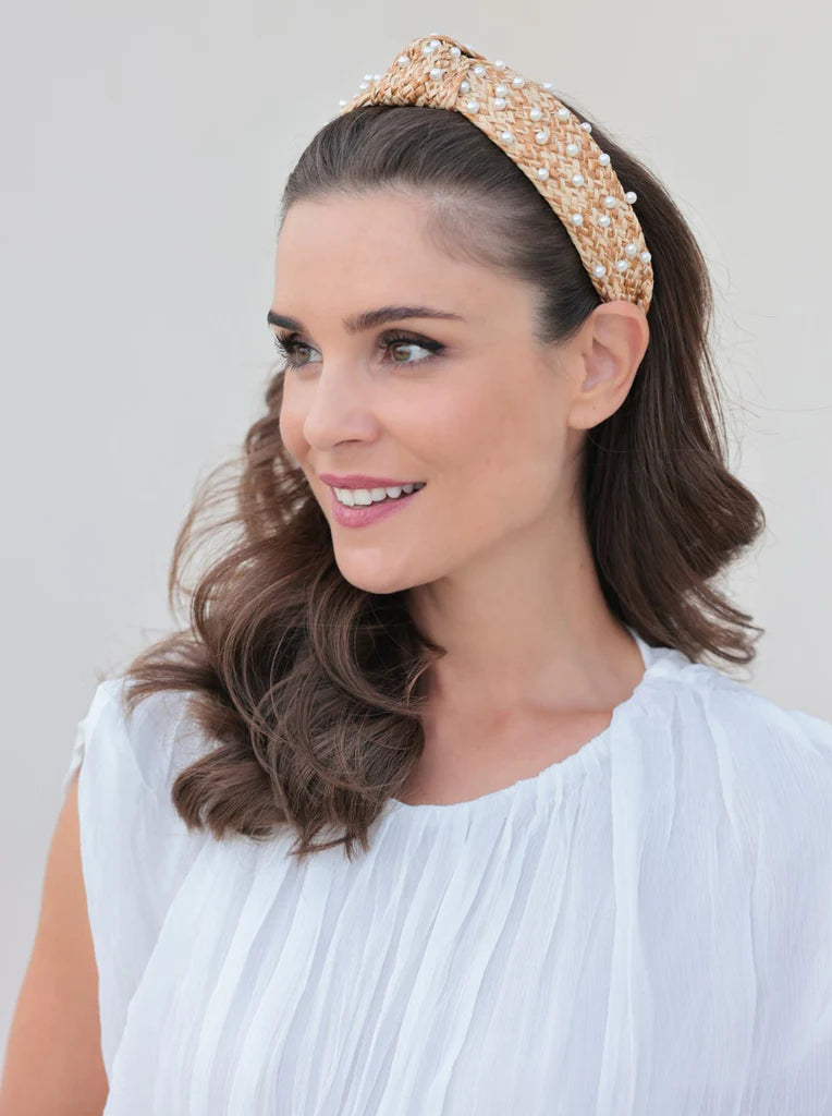 Knotted Straw Headband