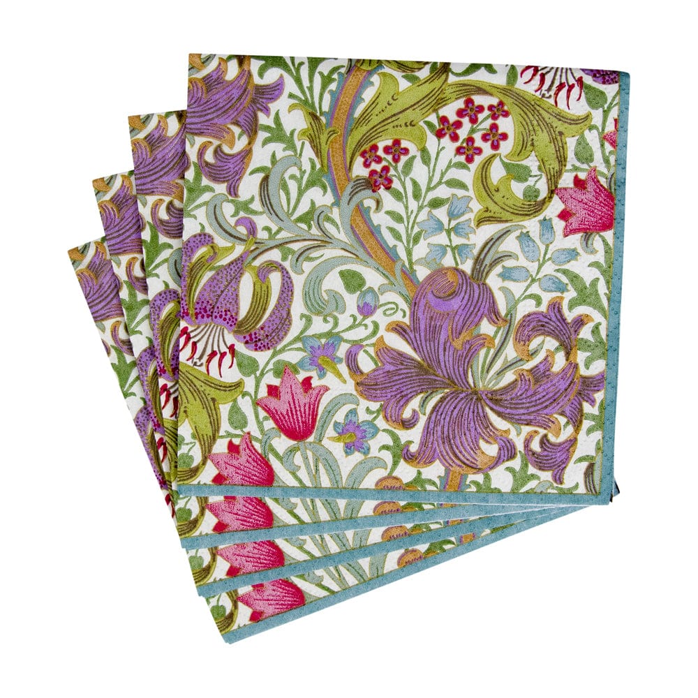 Golden Lily Ivory Napkin