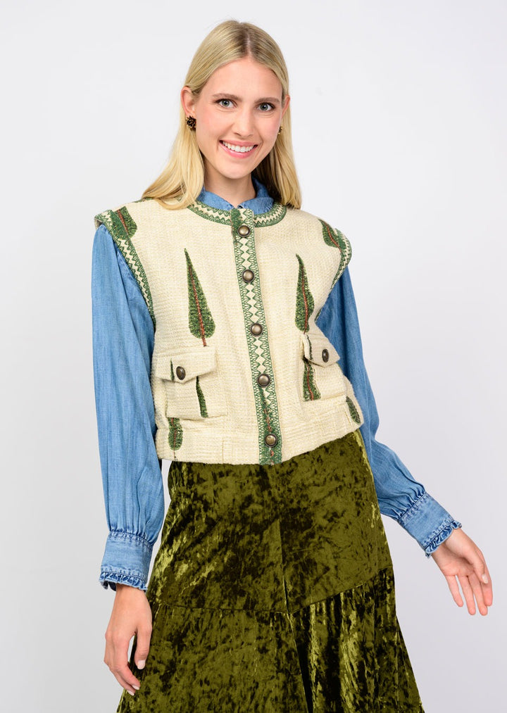 Ivy Jane Tree Print Vest