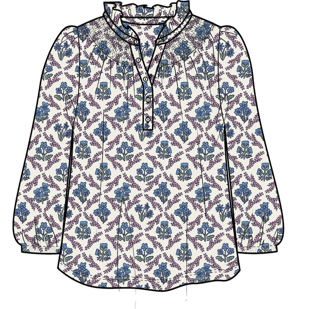 Top Dawn Lattice Crest- Blue PK S-L