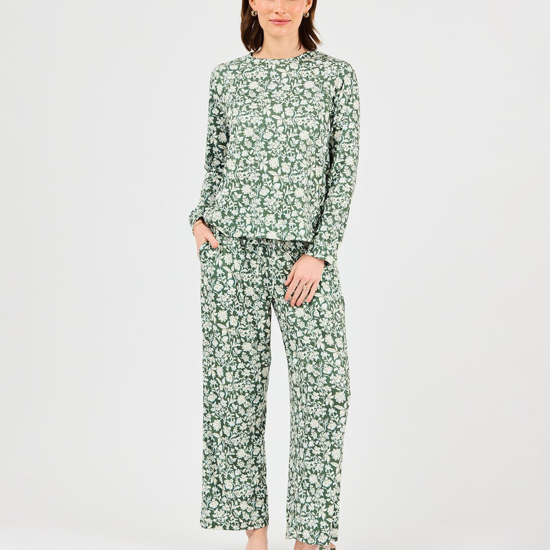 Pant Set Annie Painted Trillium OliveS-L