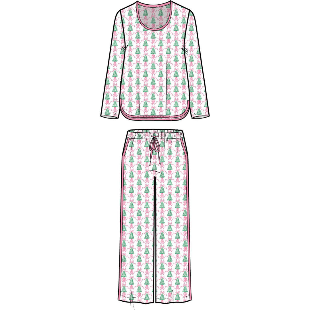 PJ Melody LSLP Winter PInes Pink PK S-L