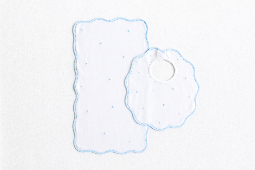 Terry Bib and Burp Set