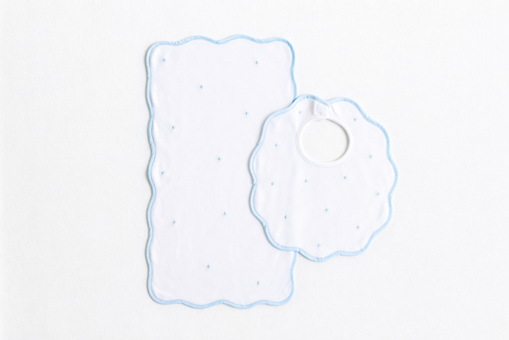 Terry Bib and Burp Set