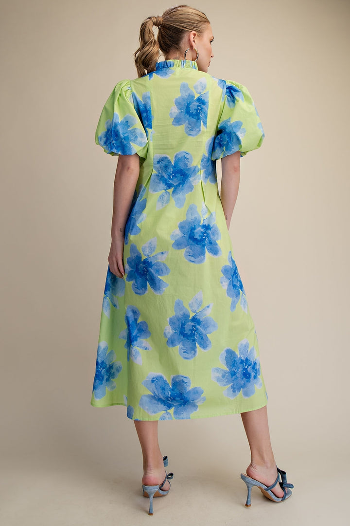 Blue Blooms Dress