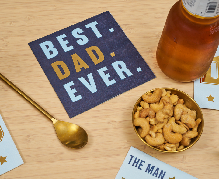Best Dad Ever Cocktail Napkin