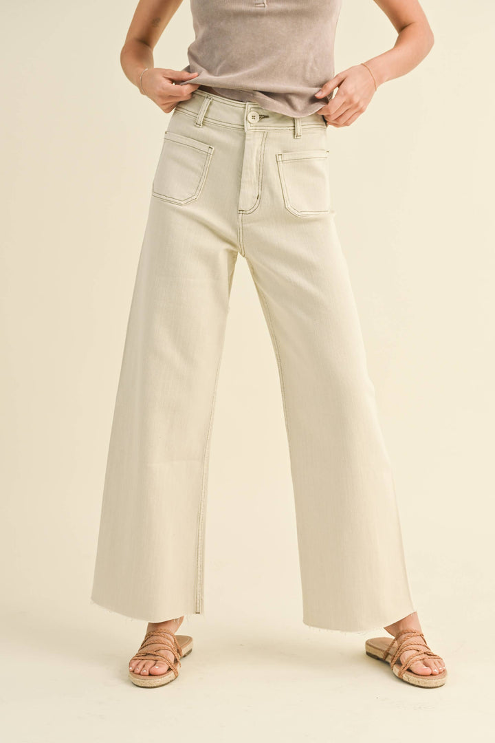 Straight Wide Leg Pants