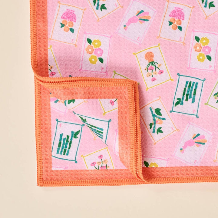 It's Mahj Time Waffle Tea Towel