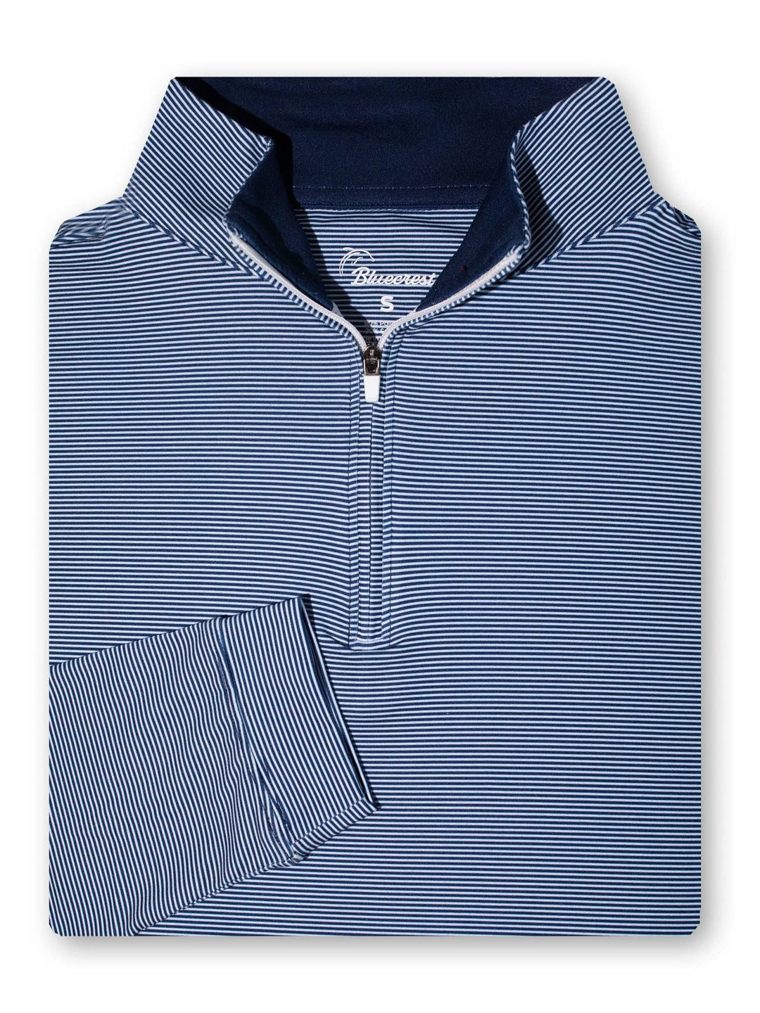 Performance Quarter Zip | Navy & White