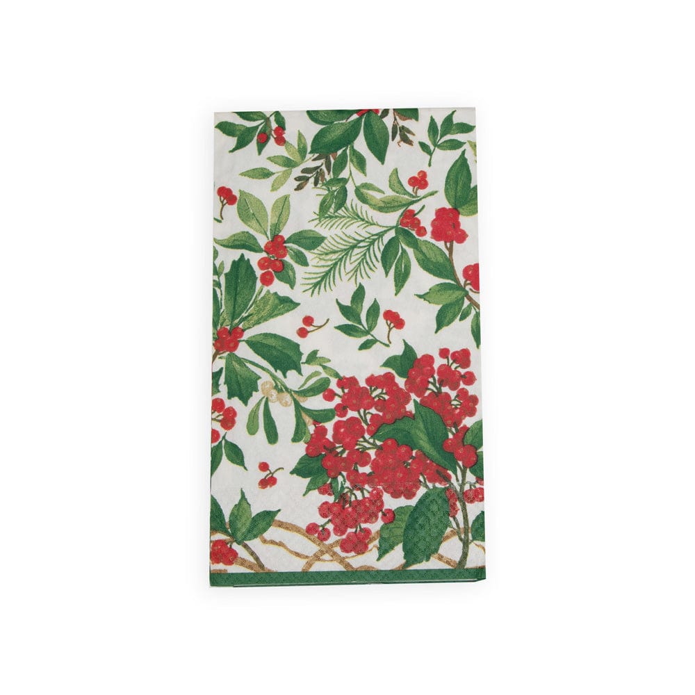 Holly Chintz White Napkin