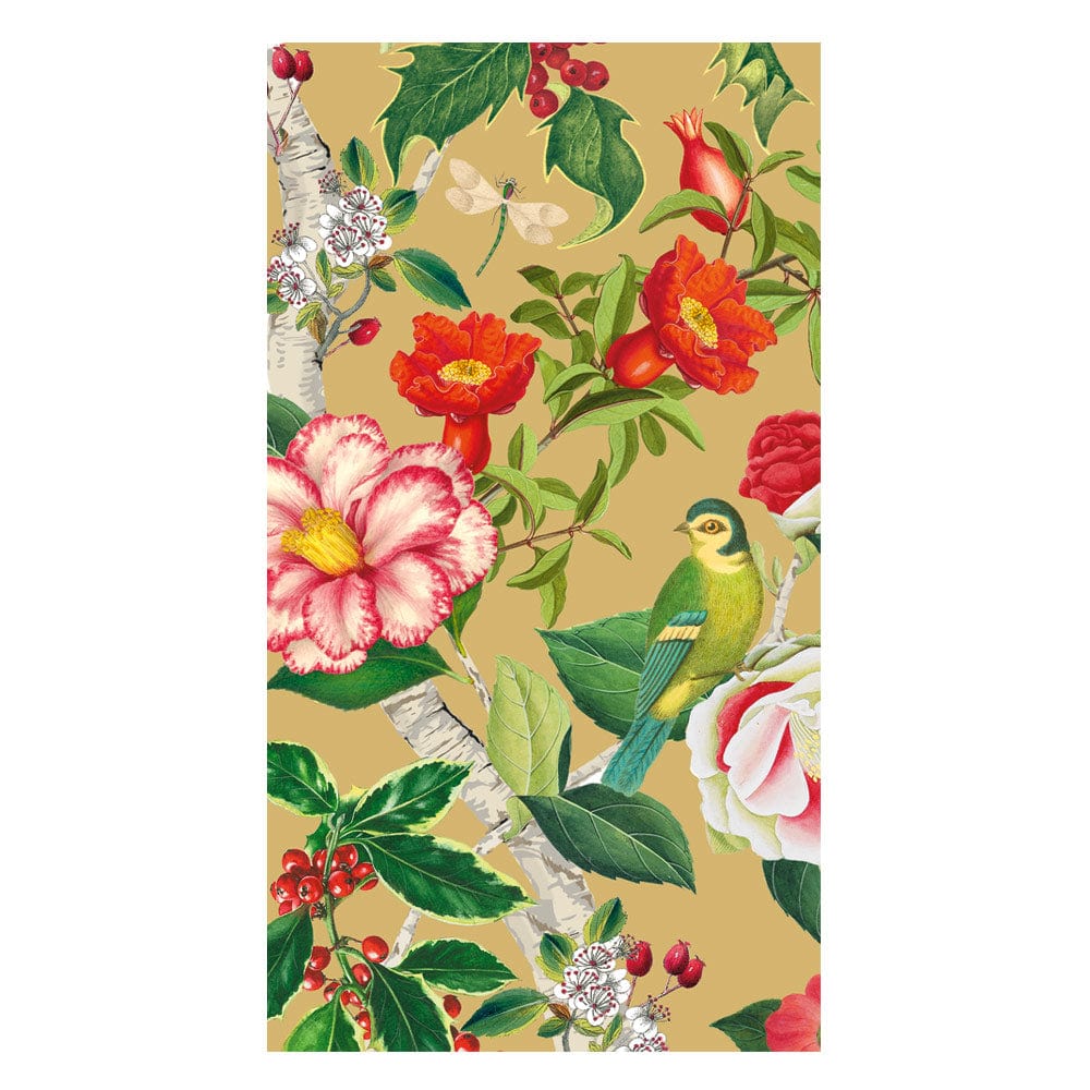 Christmas Chinoiserie Gold Napkin