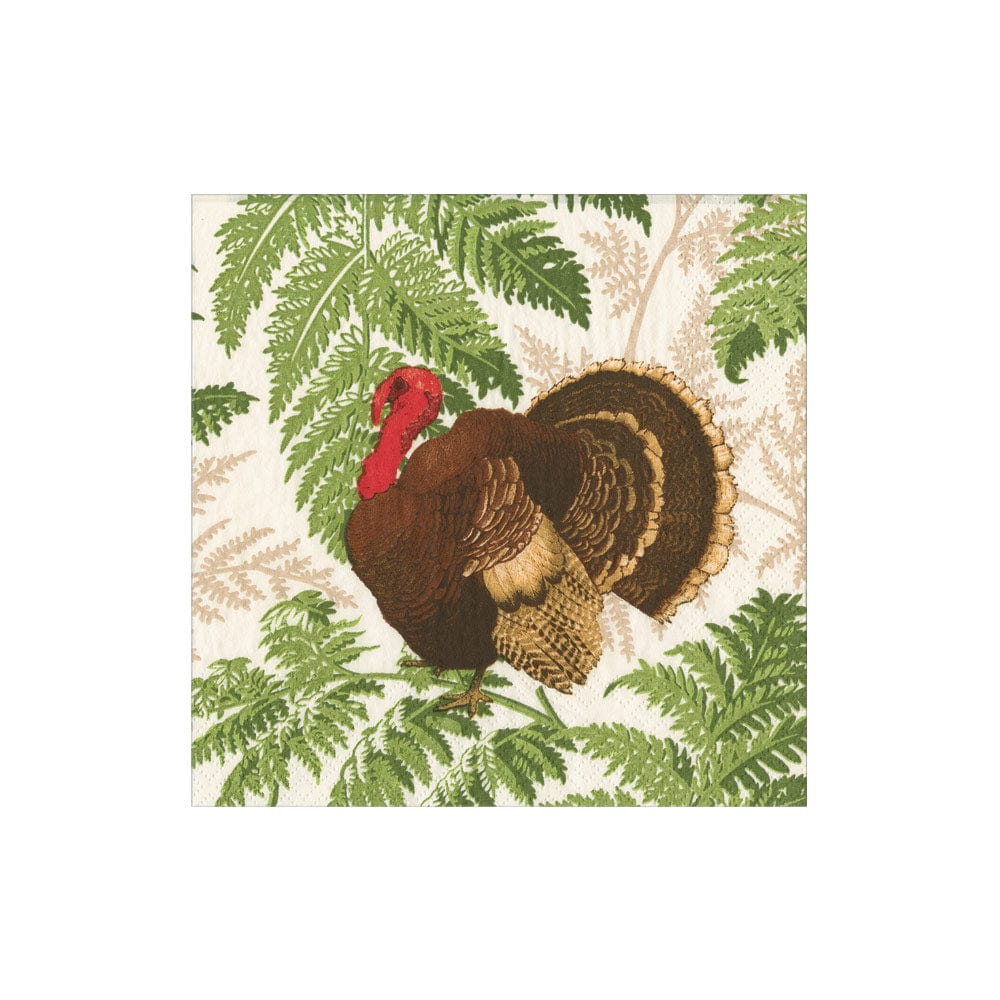 Turkey Among Ferns Napkin
