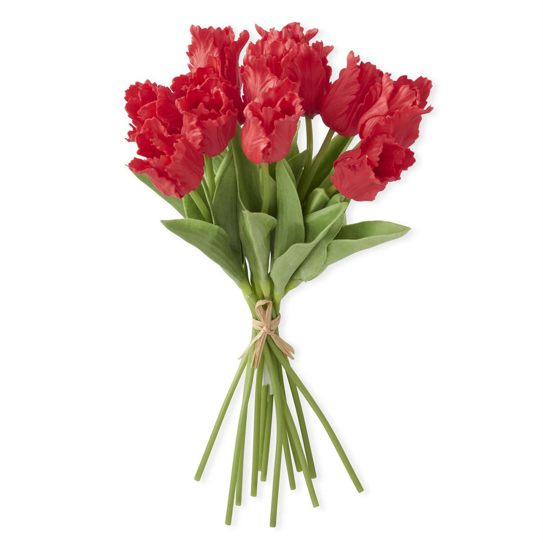 Real Touch Parrot Tulip Bundle (12 Stems)