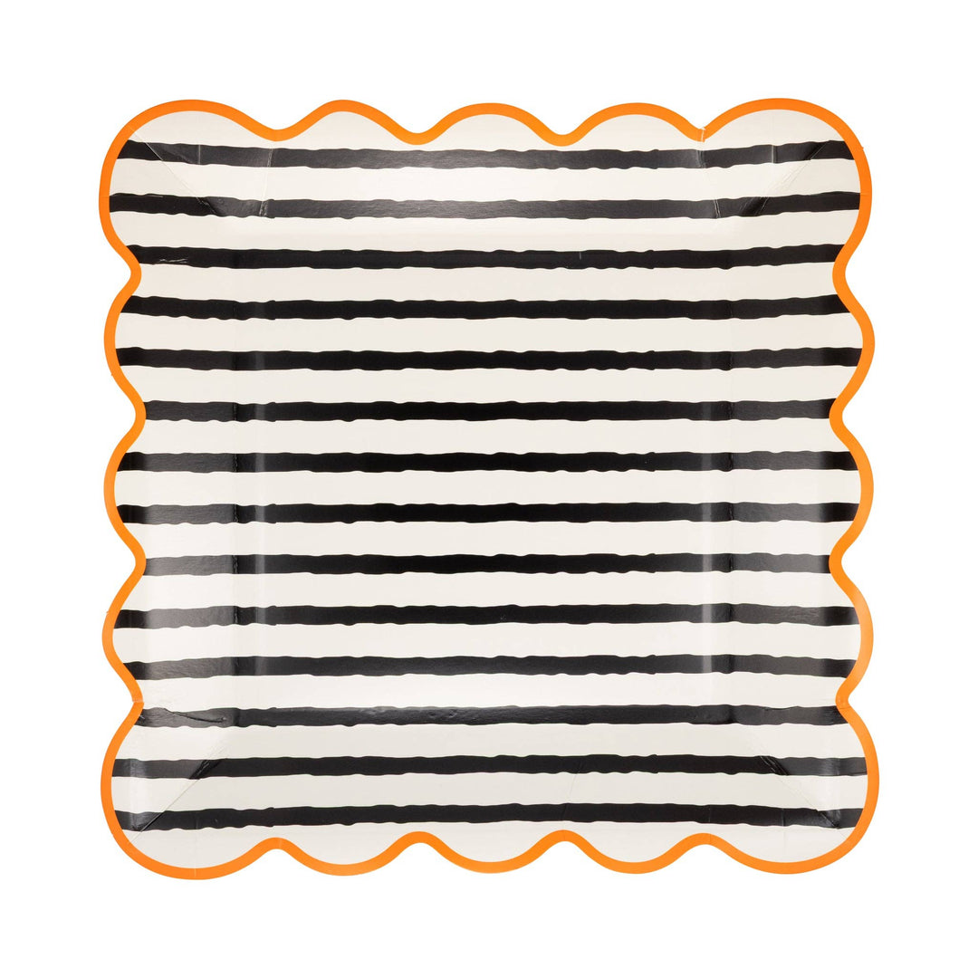 Halloween Stripe Paper Plates