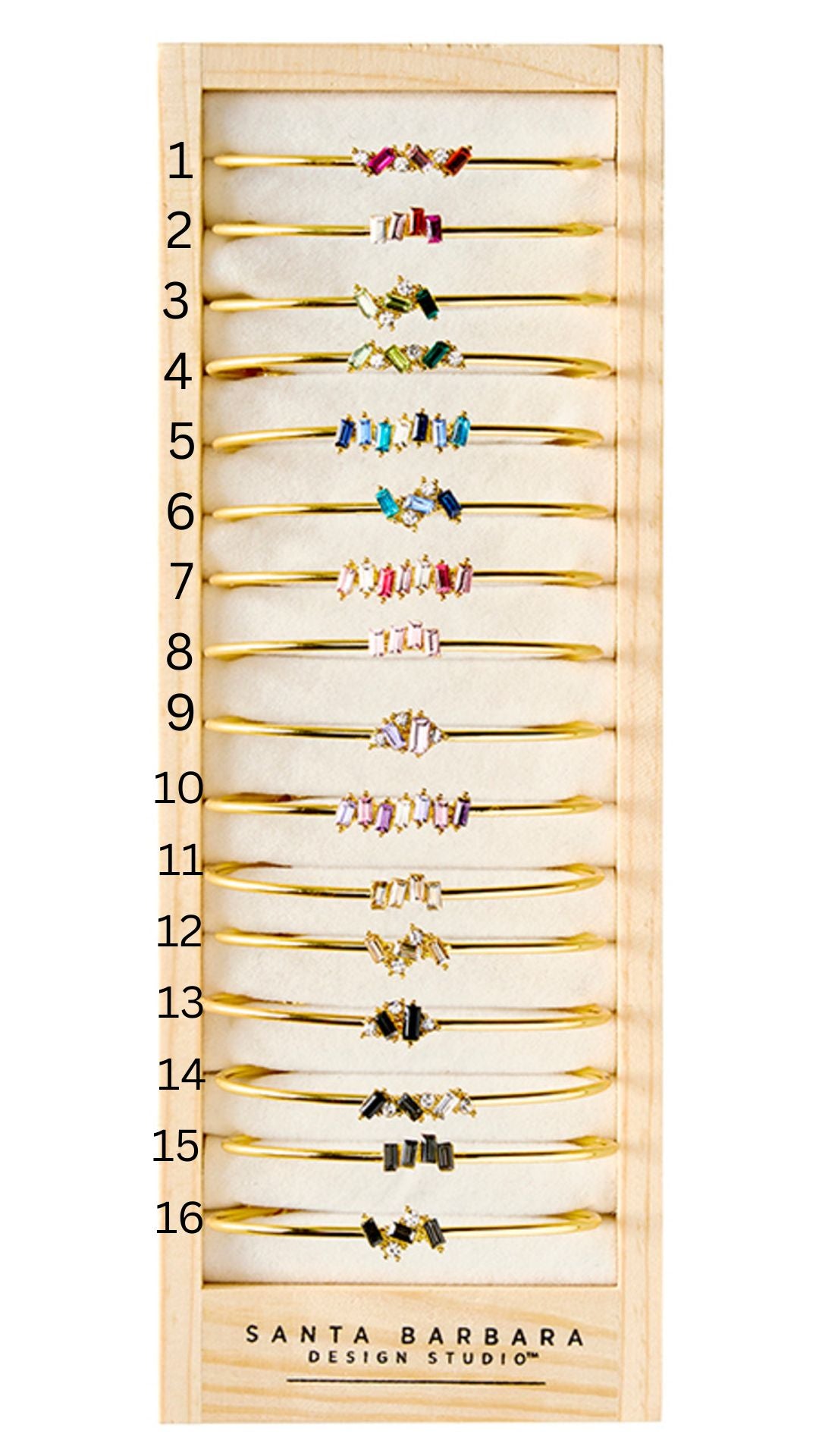 Fleur Crystal Bangles