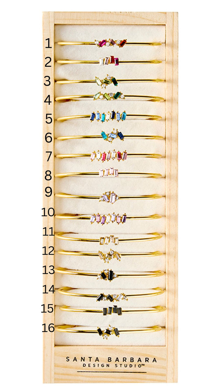 Fleur Crystal Bangles