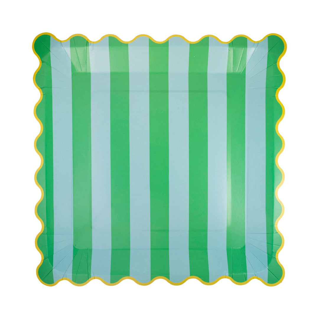 Colorful Striped Plate Set