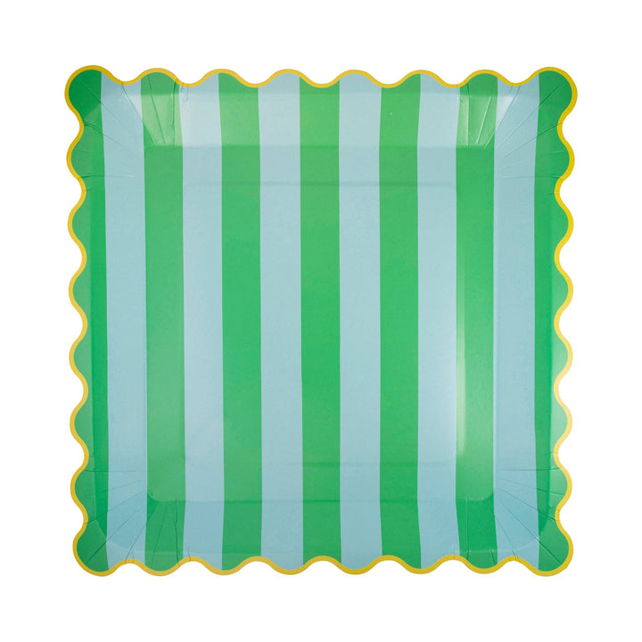 Colorful Striped Plate Set