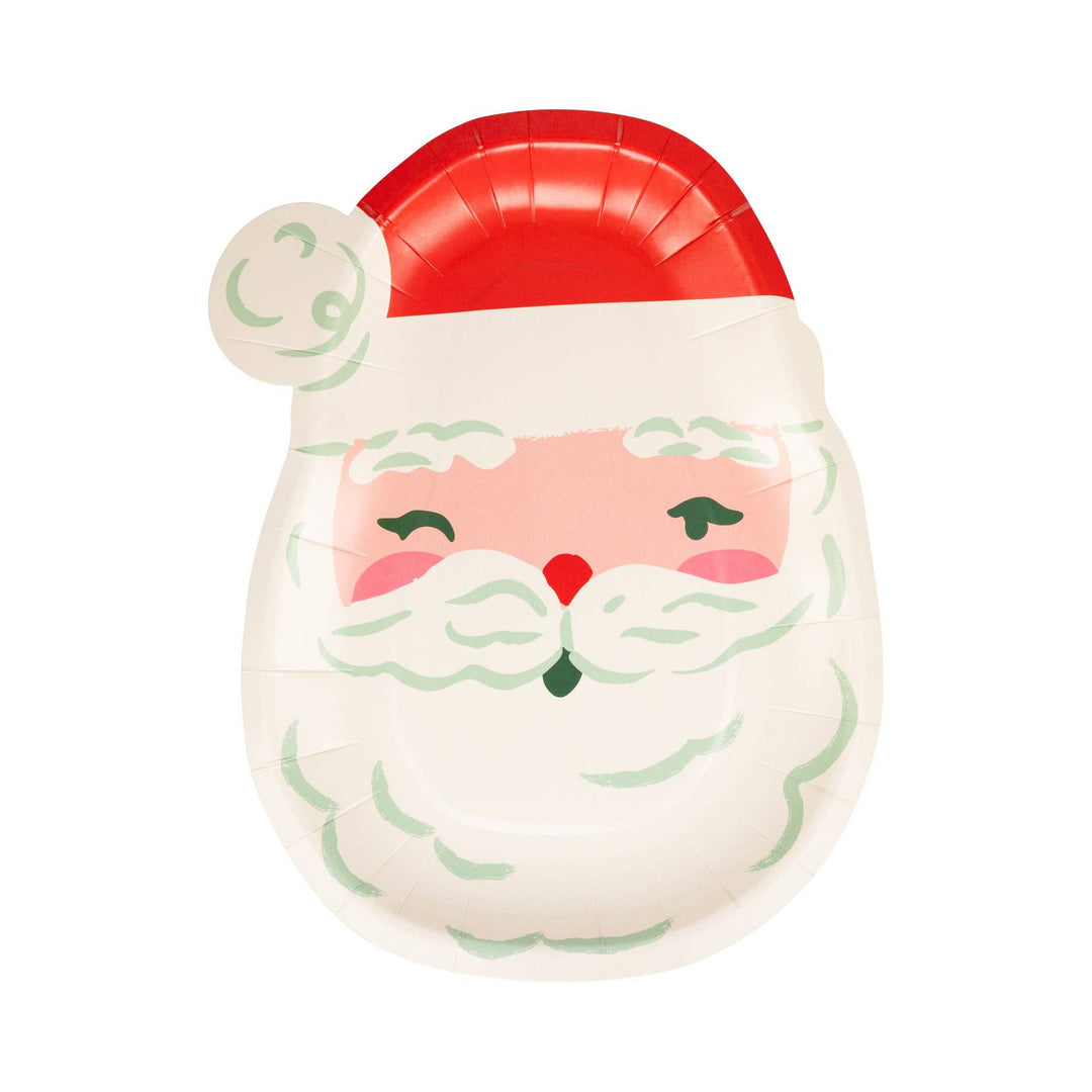 Santa Shaped Paper Plate
