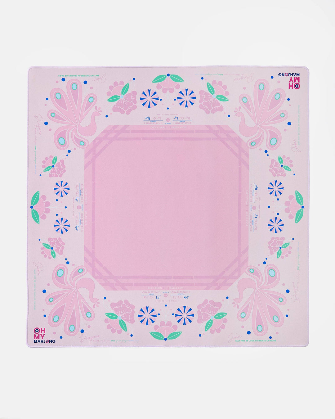 Birdie Pink Mahjong Mat